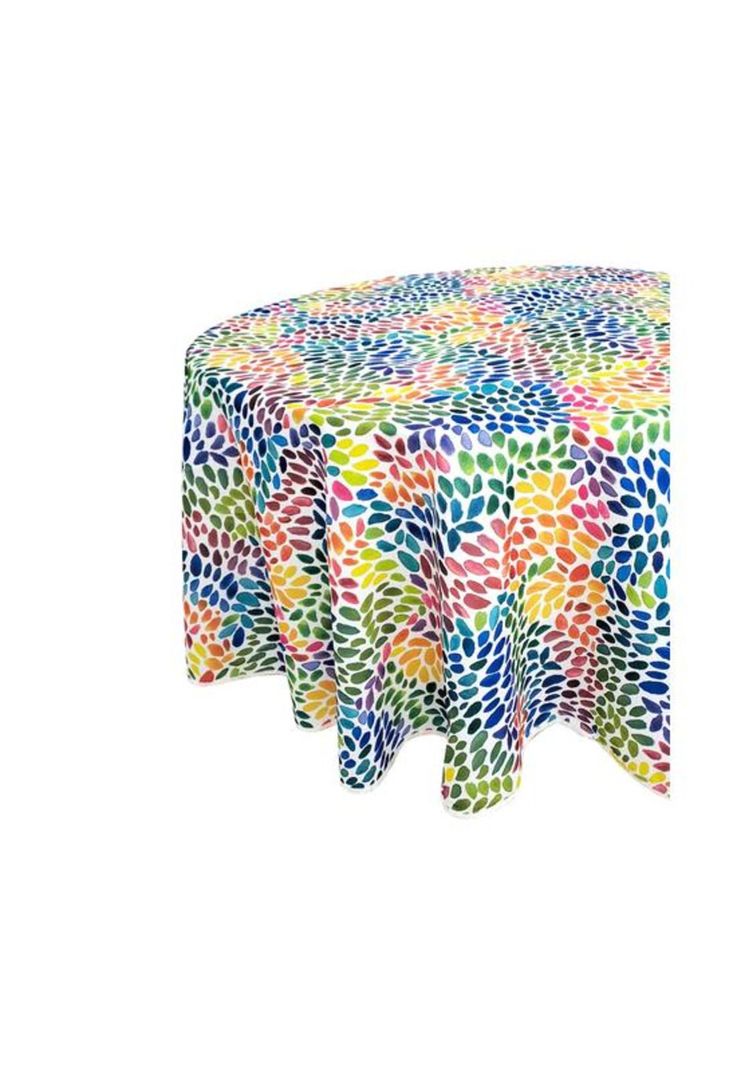 Mantel bistrech estampado rectangular 150x230 cm, multicolor-1