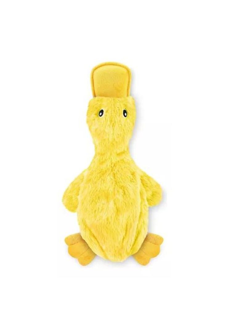 Pato de Peluche para Perros - Mascota con Sonido Color Amarillo-1