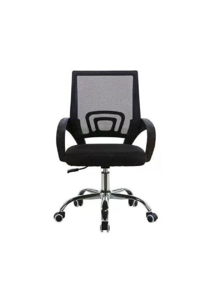 Silla de escritorio ergonómica Lumax Ezri con tapizado de mesh negra-1
