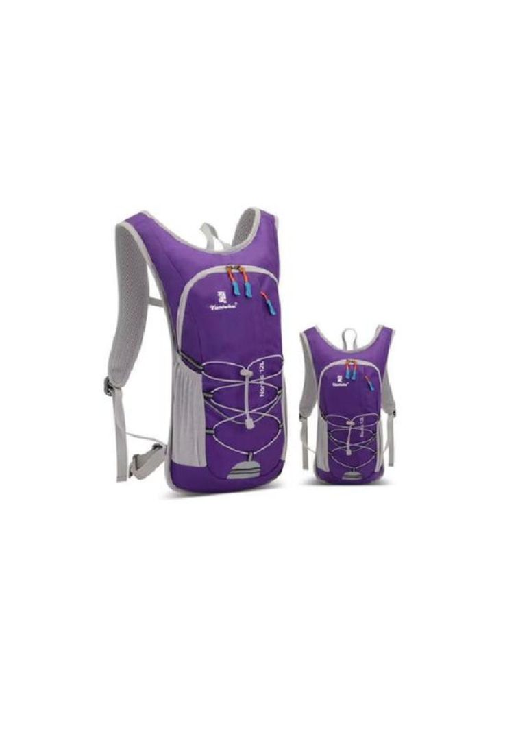 Mochila hidratación + bolsa de agua color violeta-1