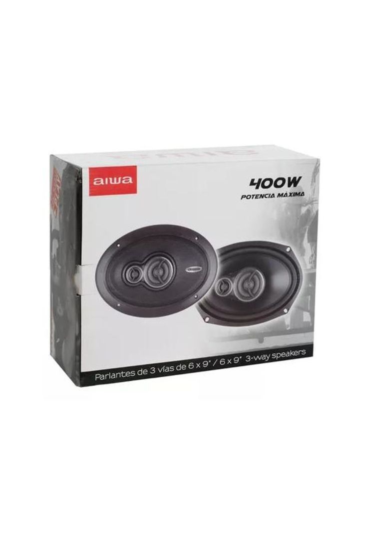 Parlantes para auto 6x9 3 vías 400W Aiwa AWS-6965P, color negro-0