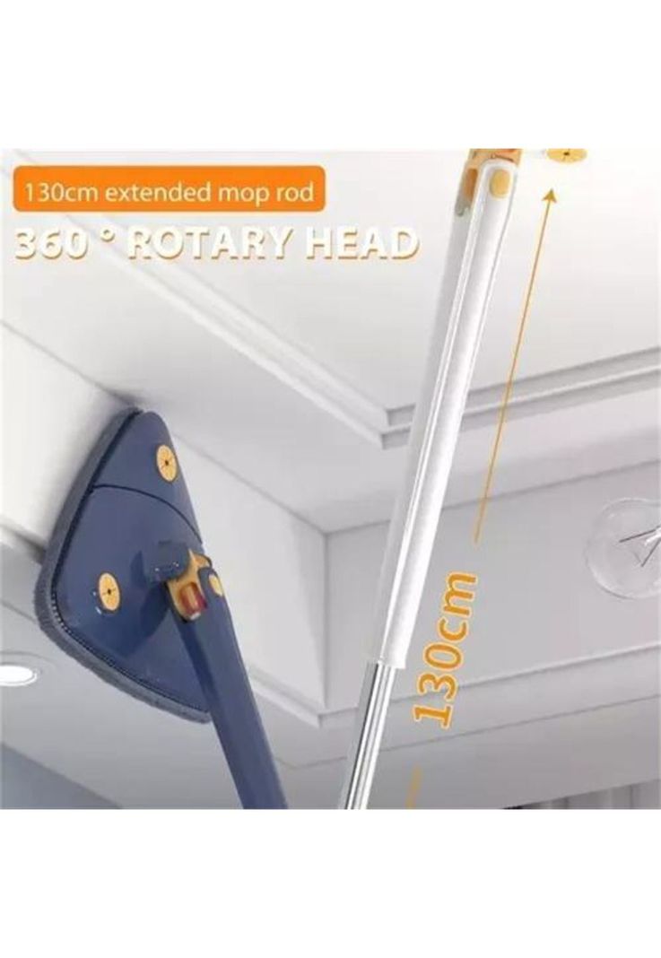 Mopa trapeador gira 360° triangular escurridor automático azul-4