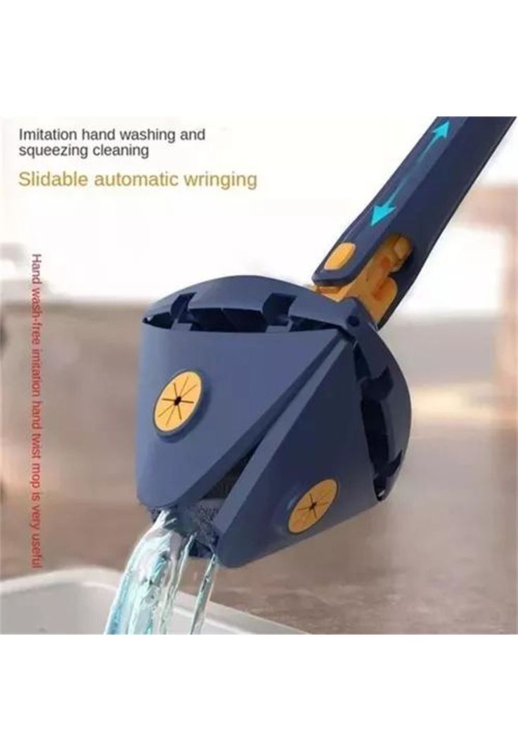 Mopa trapeador gira 360° triangular escurridor automático azul-6