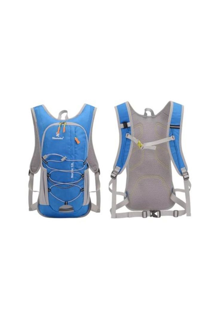 Mochila hidratación + bolsa de agua color azul-1