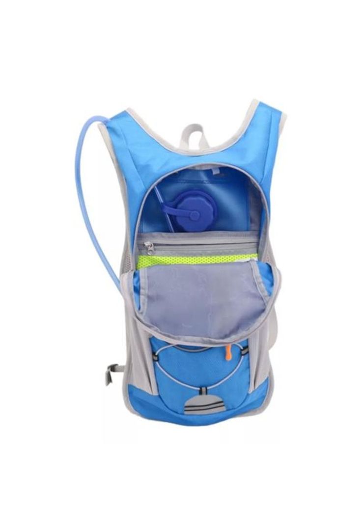 Mochila hidratación + bolsa de agua color azul-4