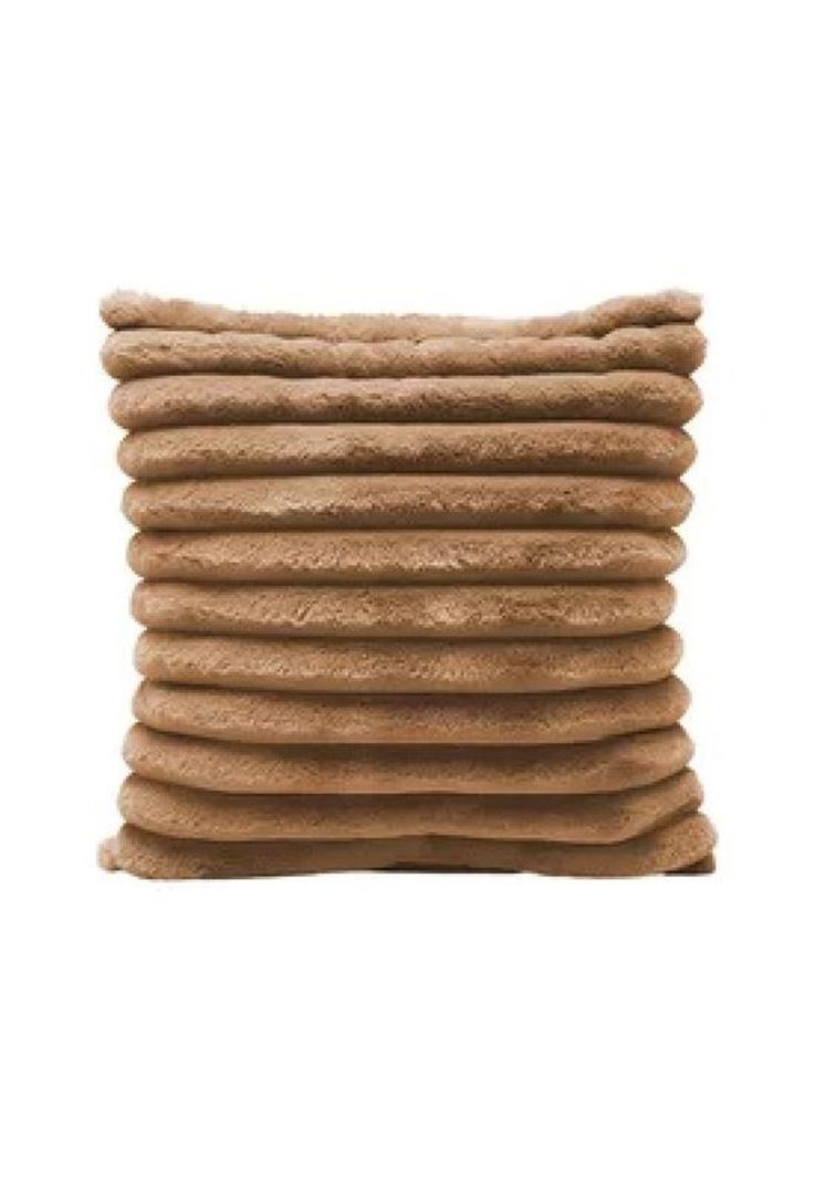 Pack 2 fundas de cojín super suave líneas decoración 43x43 cm color beige-0