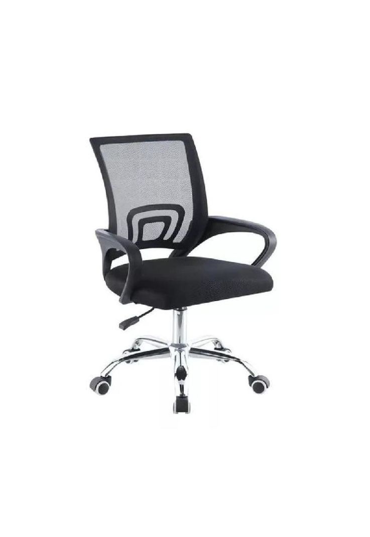 Silla de oficina Mesh Relan ergonómica giratoria color negro-0