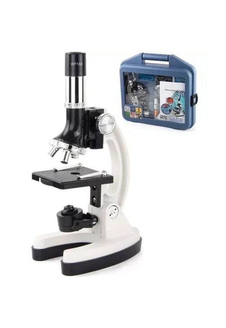 Set Microscopio + Kit de Accesorios - 1200x, Maletín Plástico-0