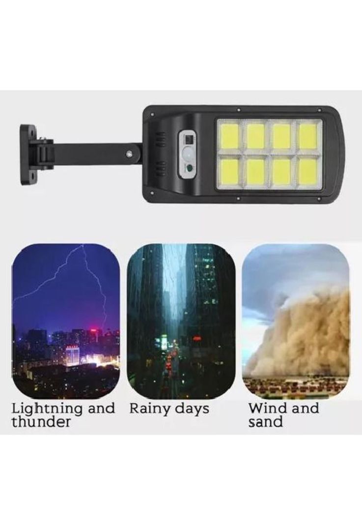 Pack 3 focos solares led exterior con sensor de movimiento negro-6