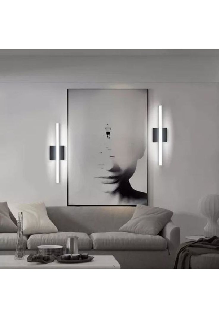 Arbotante Lámpara Pared Espejo Baño 60cm 12W LED Moderno-3