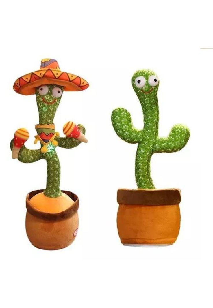 Cactus Bailarin Imita Voz, Musical, Bailarin Juguete Felpa-0