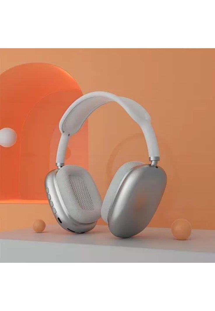 Auriculares gamer inalámbricos P9 Plus plateado-2