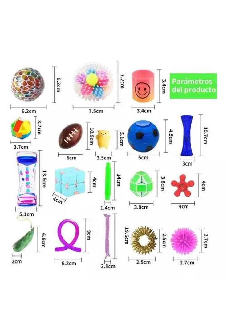 Set de 55 Fidget Toy - Juguete Sensorial Anti Estrés para Niños-1