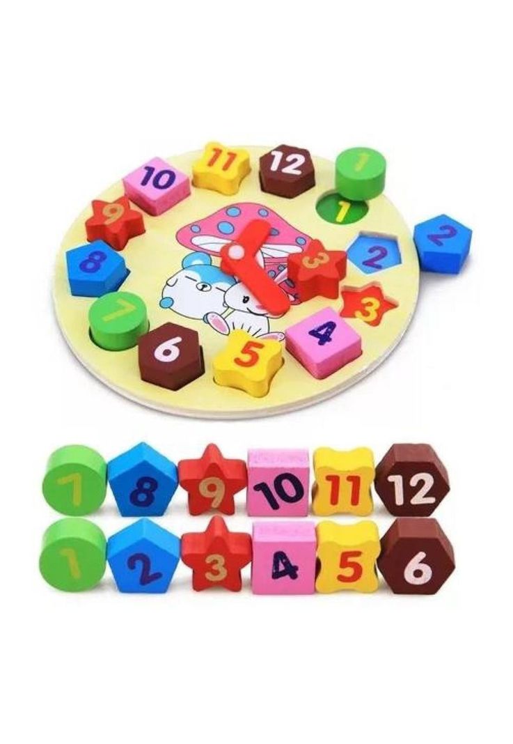 Pack de 10 Juguetes Didácticos de Madera para Niños - Montessori-1