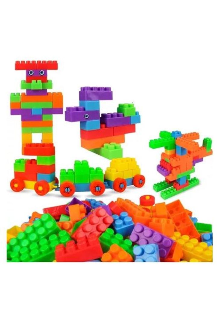 Bloques de construcción para niños, DIY juguetes ensamblaje-0