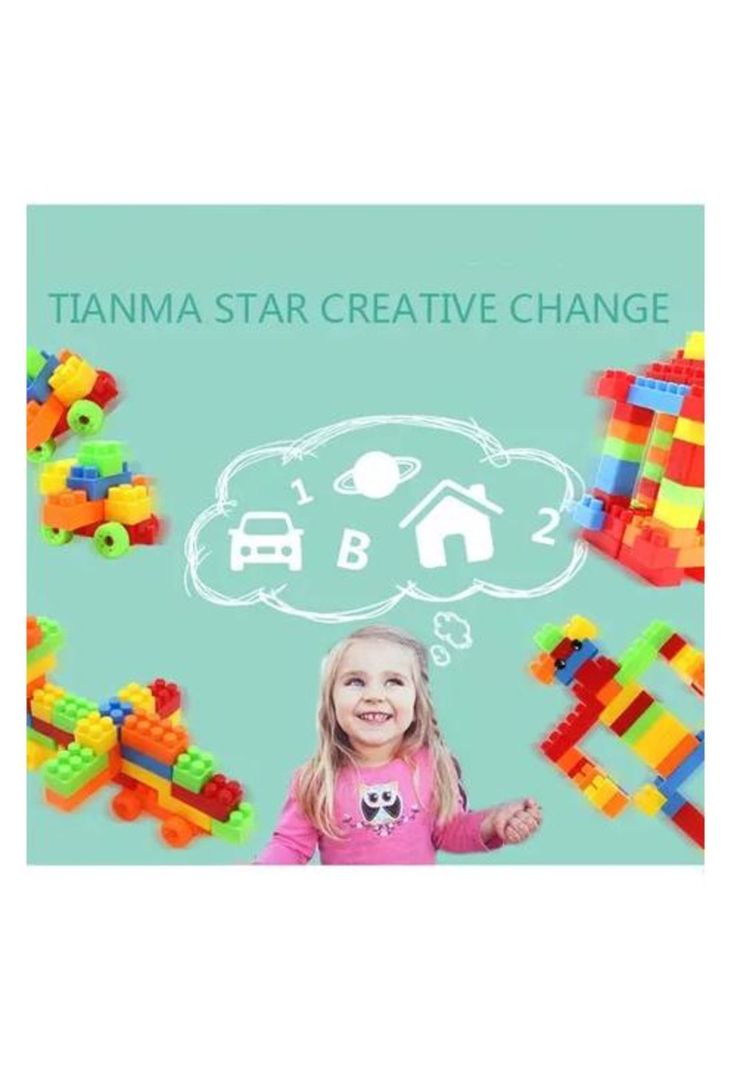 Bloques de construcción para niños, DIY juguetes ensamblaje-4