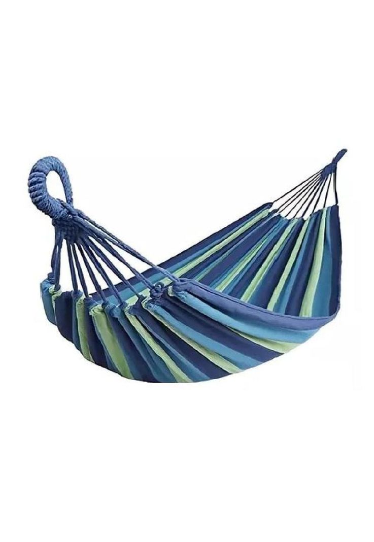 Hamaca camping 1 plaza 80x189 cm azul-0