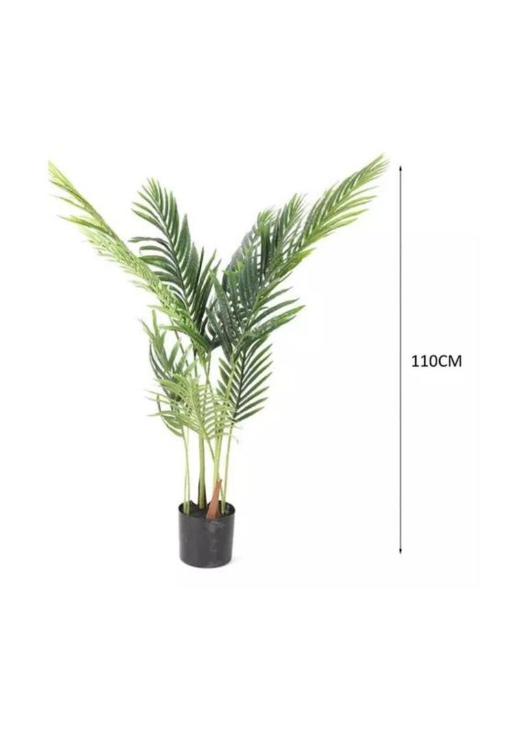 Planta Artificial en Maceta Enredadera Palmera Decoración-2