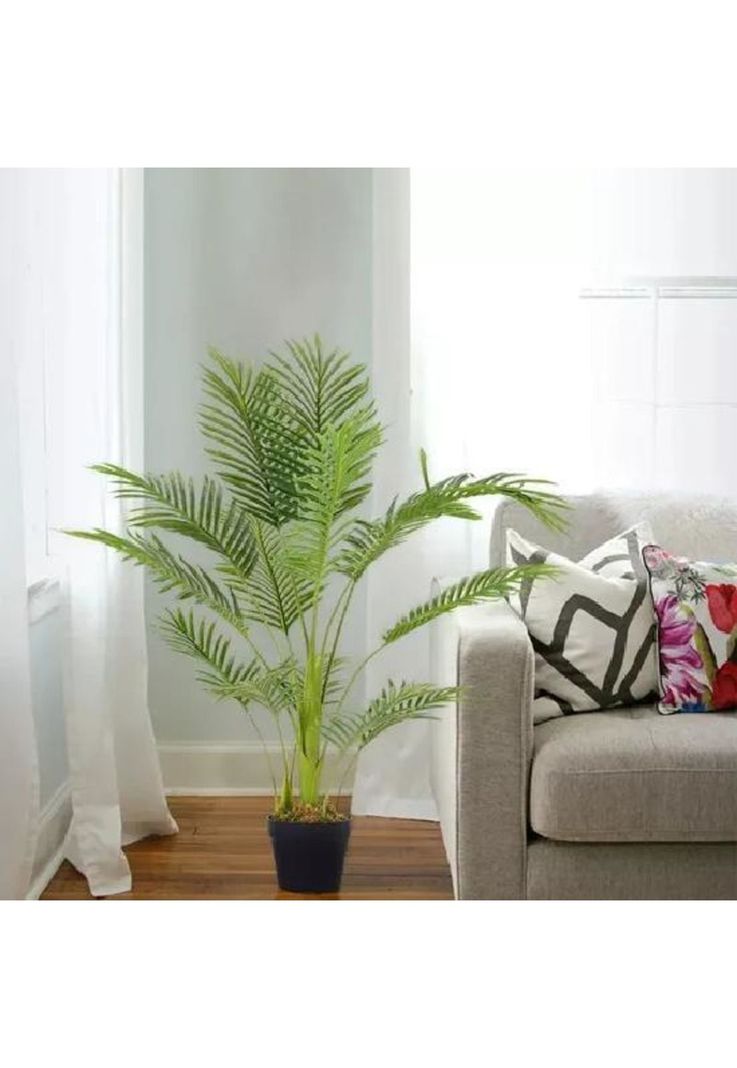 Planta Artificial en Maceta Enredadera Palmera Decoración-5