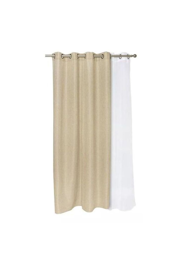 Set cortinas Corcovado 140x220 cm, color natural-0