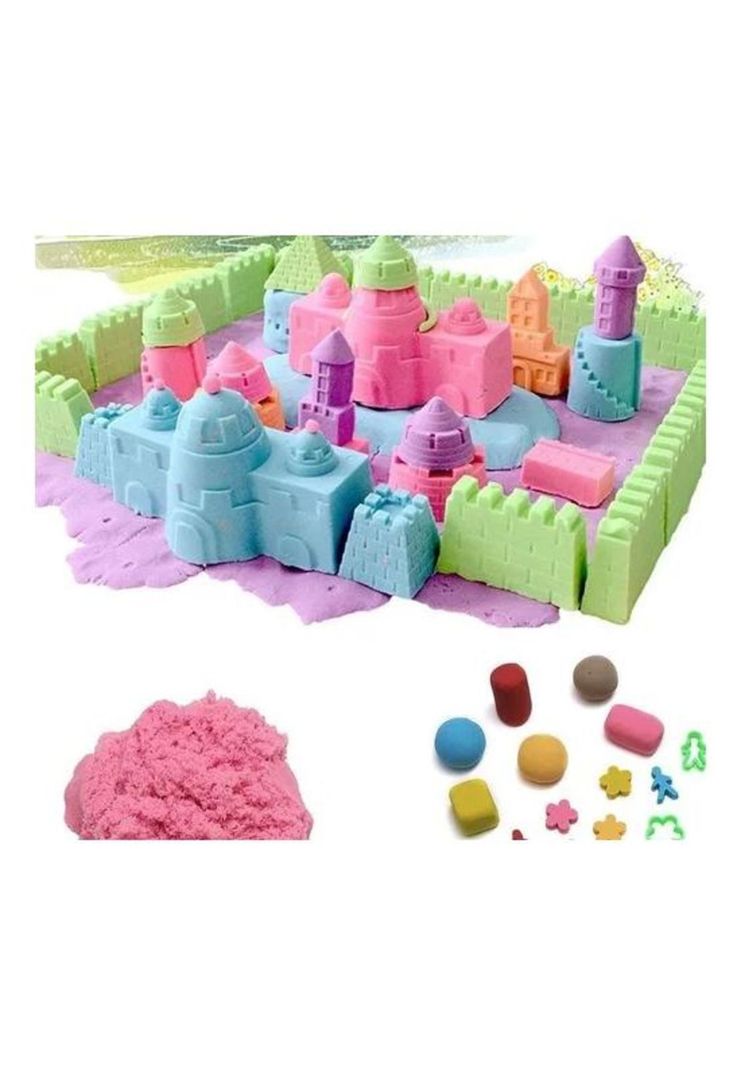 Arena mágica pack x 3 didáctica no tóxica multicolor-1