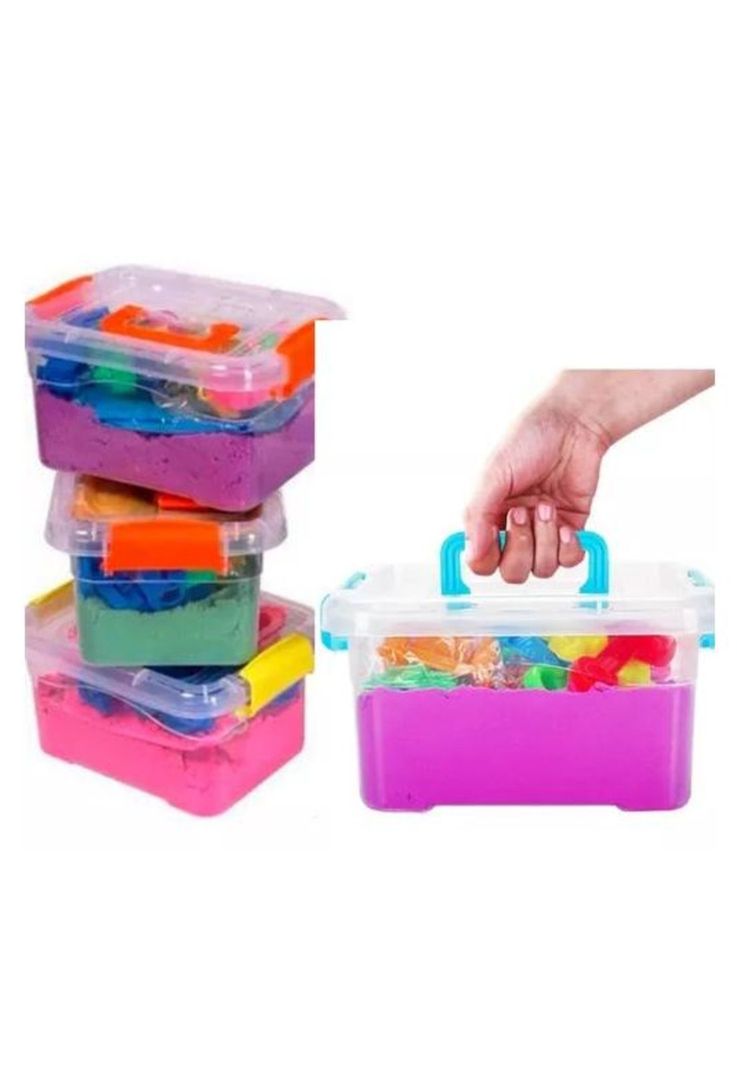 Arena mágica pack x 3 didáctica no tóxica multicolor-2