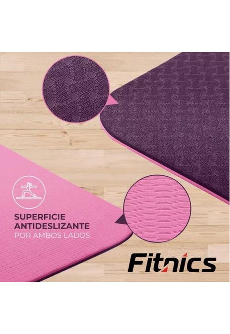 Mat de Yoga - Colchoneta Eco 6mm Doble Color, con Guías + Bolso + Correa-3