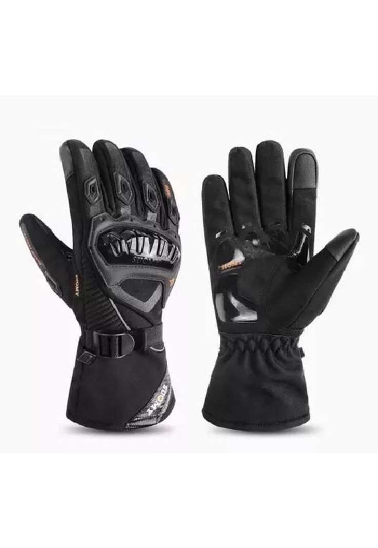 Guantes Suomy Invierno Impermeables para Motociclista - Térmico Talla M-0