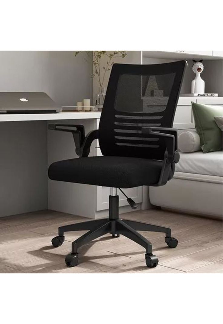 Silla de escritorio Emilia ergonómica acolchada color negro-7