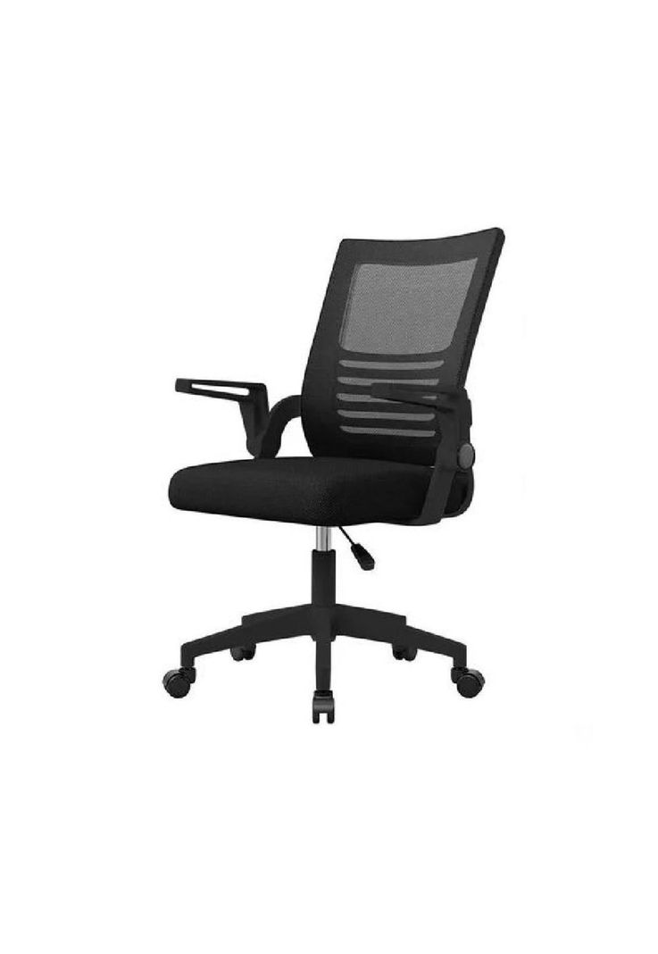 Silla de escritorio Emilia ergonómica acolchada color negro-0