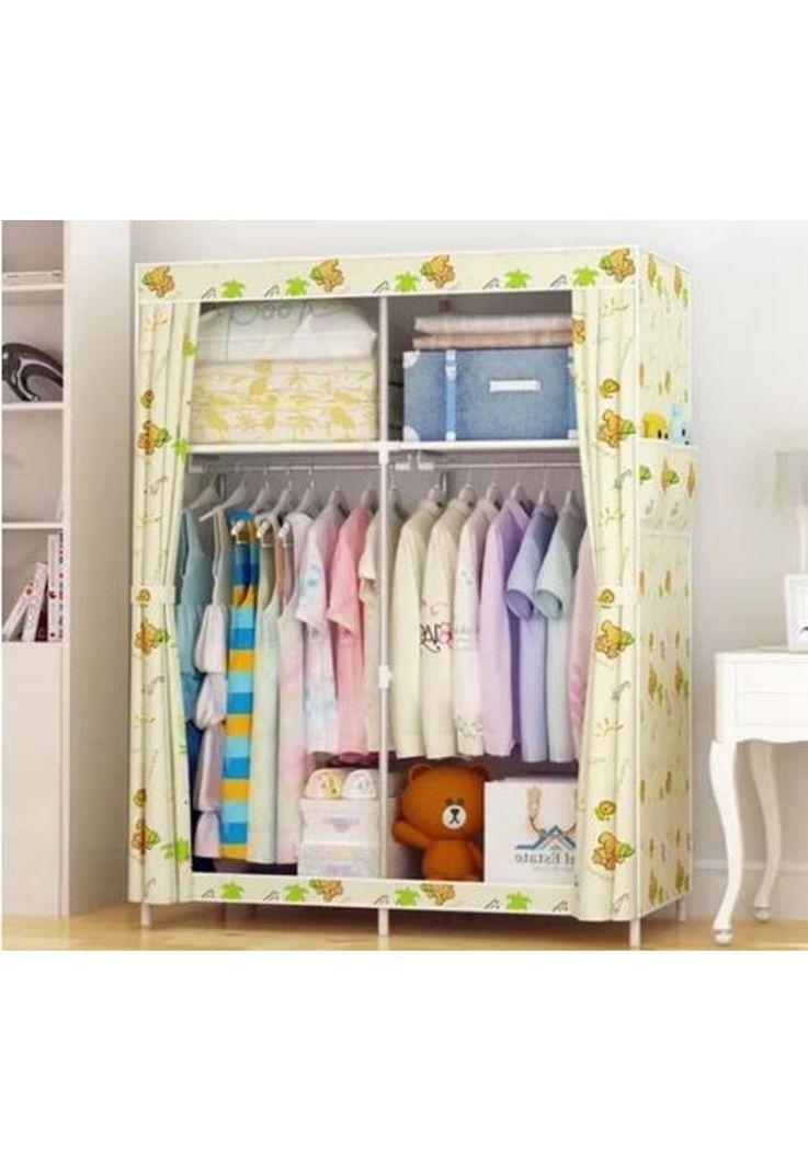 Armario ropero armable closet baño 170x105x45 cm, multicolor-1