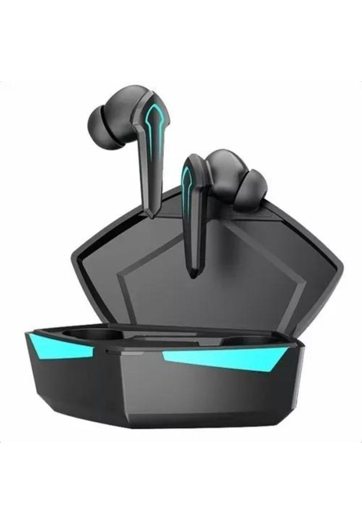 Auriculares in-ear gamer inalámbricos P30 negro con luz LED-0