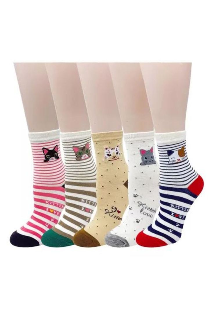Pack de 12 calcetines largos para dama, diseño de rayas con bambú, multicolor-0