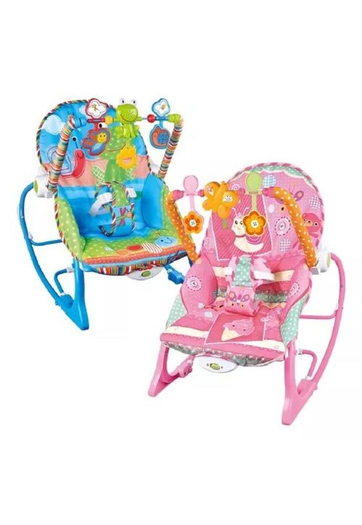 Silla Mecedora para Bebé iBaby - Infant to Toddler Rocker Azul-1