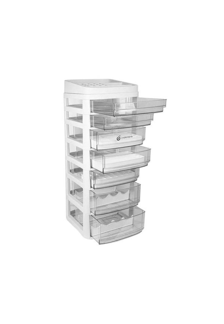 Estante organizador con ruedas de 7 Cajones para almacenamiento-1
