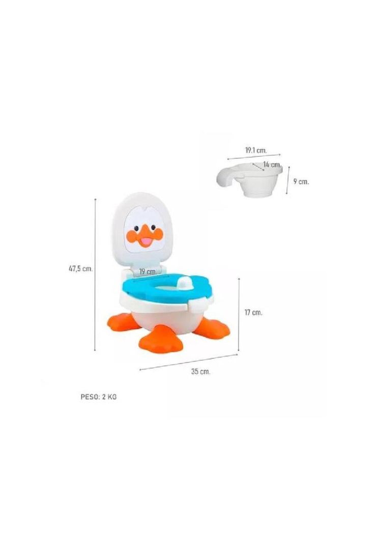 Pelela Bacinica Pato Bebé - 3 en 1, Niño o Niña, Metinca-1