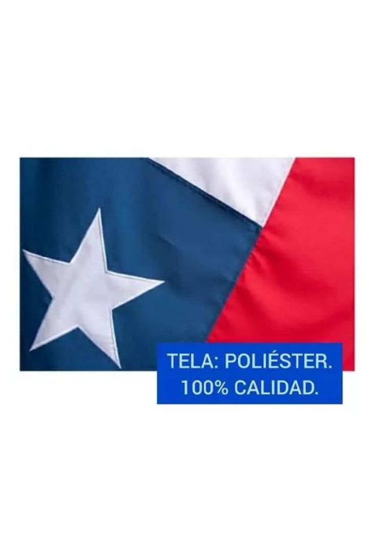 Bandera Chilena 100 x 150 Cm Tela Bordada Reforzada Chile-1