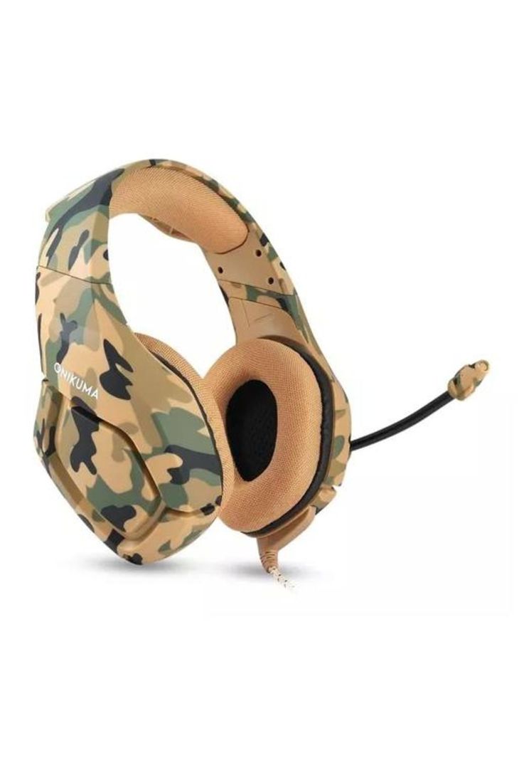 Auriculares gamer inalámbricos Onikuma K1-B camouflage yellow-2