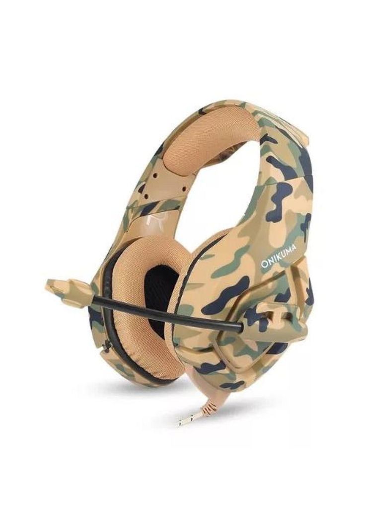 Auriculares gamer inalámbricos Onikuma K1-B camouflage yellow-0