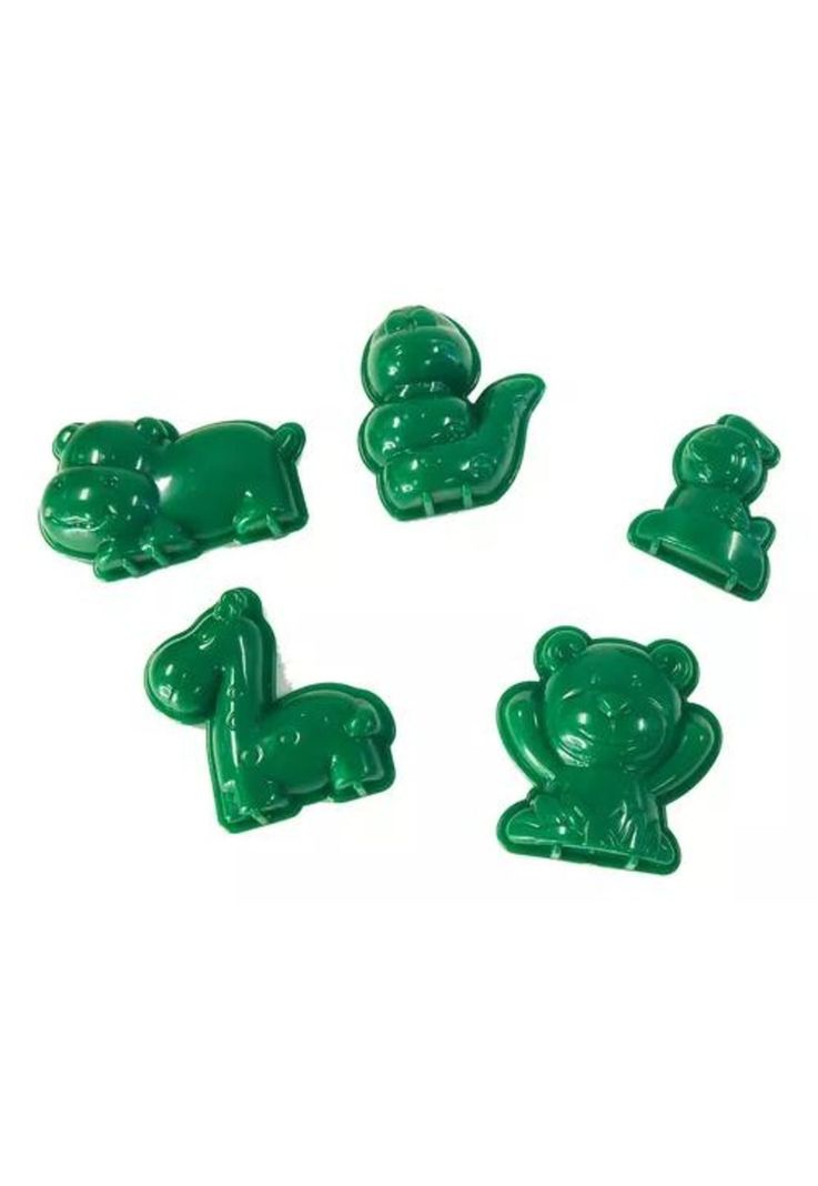 Arena mágica colores 450 g con 5 moldes Adetec color verde-1