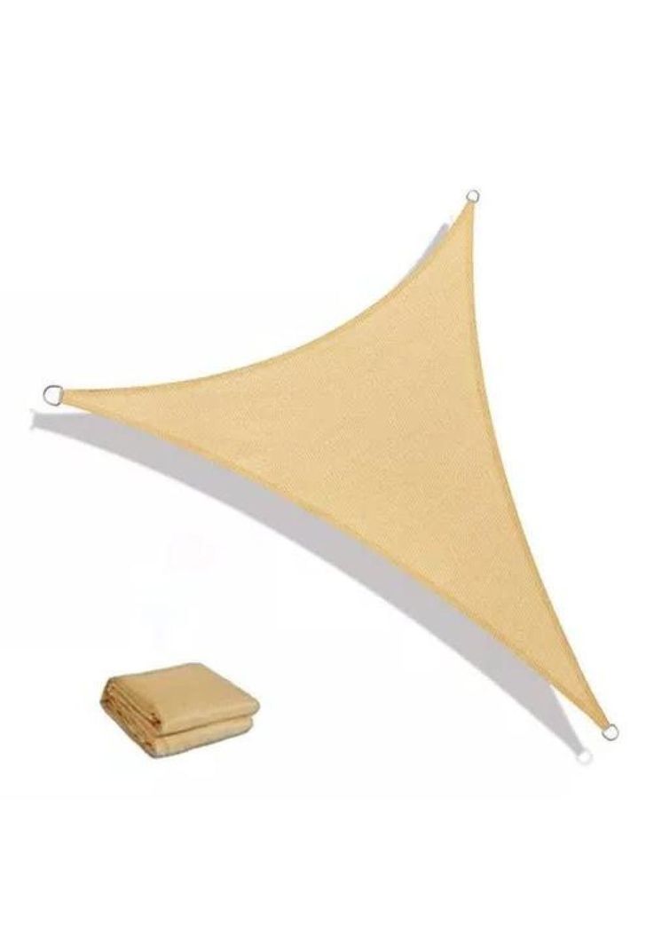 Toldo sombra importado, 5x5x5 m, anti UV, color crema-1