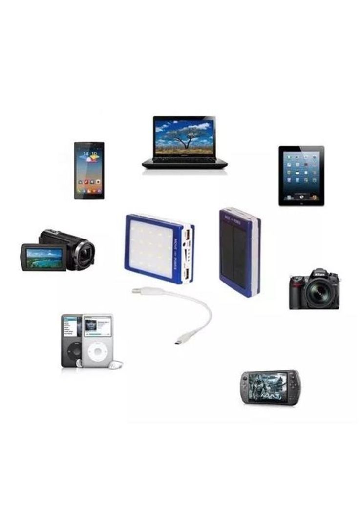 Batería portátil externa 20000 mAh power bank azul-1