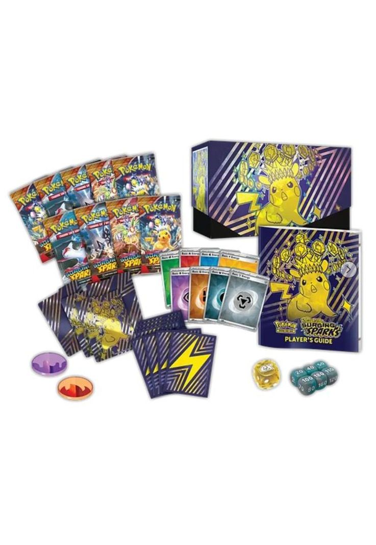 Pokemon tcg surging sparks elite trainer box ingles azul-1