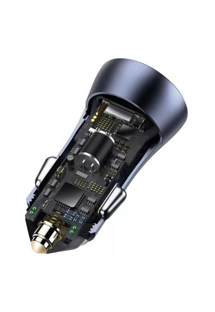 Cargador doble USB/tipo C 40W + cable tipo C 5A 1m gris Baseus-3