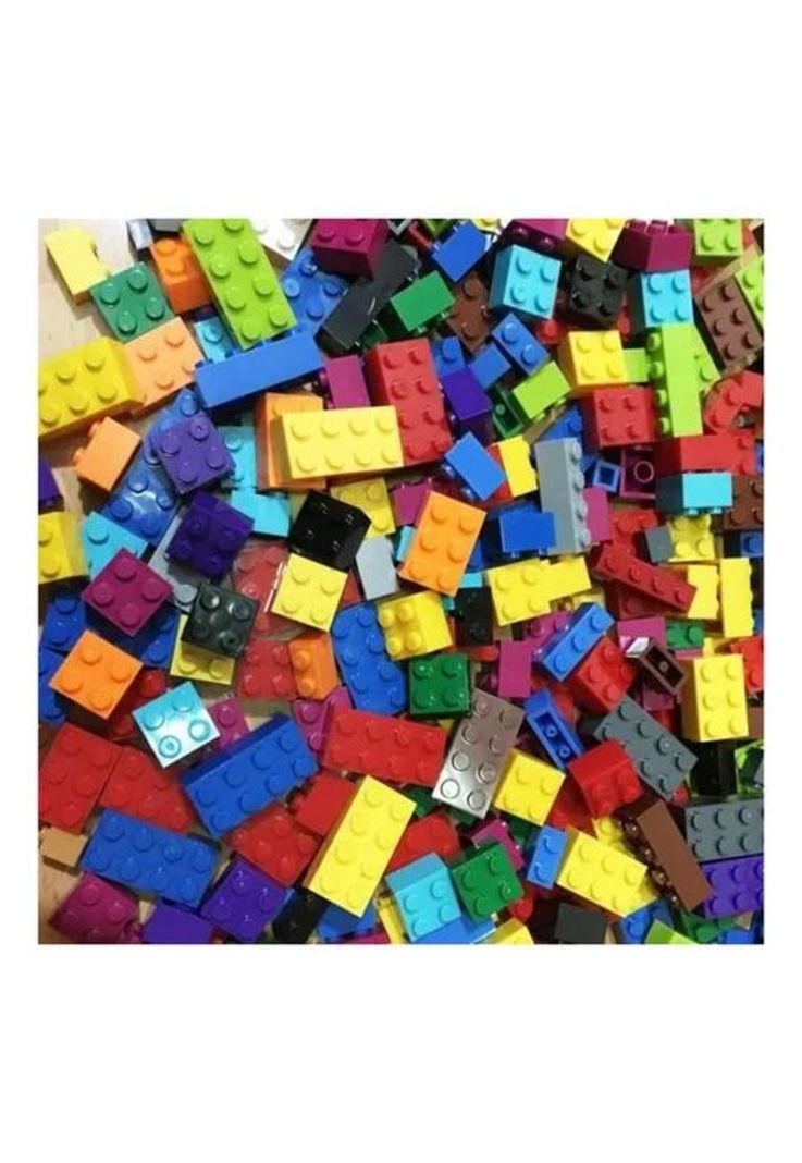 Bloques de construcción didáctico 1000 piezas multicolor-4