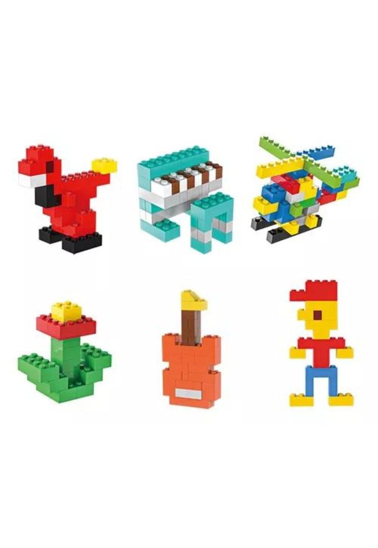 Bloques de construcción didáctico 1000 piezas multicolor-6