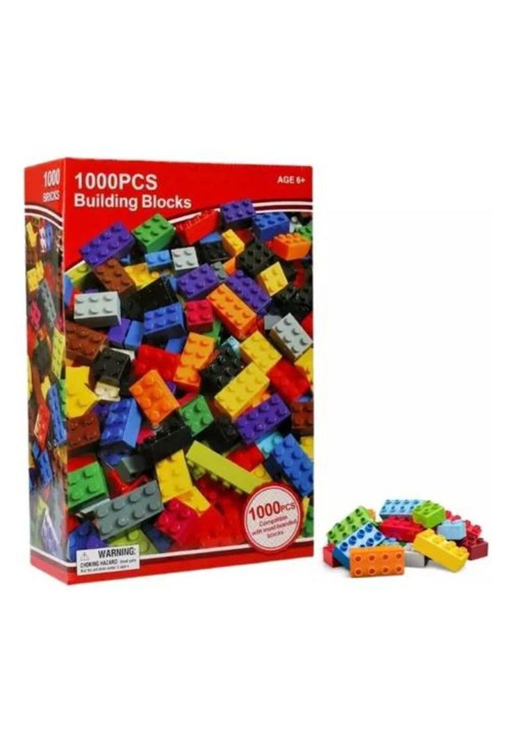 Bloques de construcción didáctico 1000 piezas multicolor-7