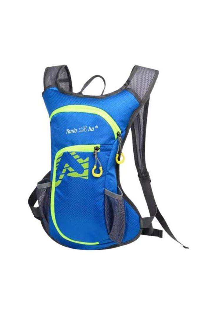 Mochila outdoor trekking + bolsa de agua color azul-1