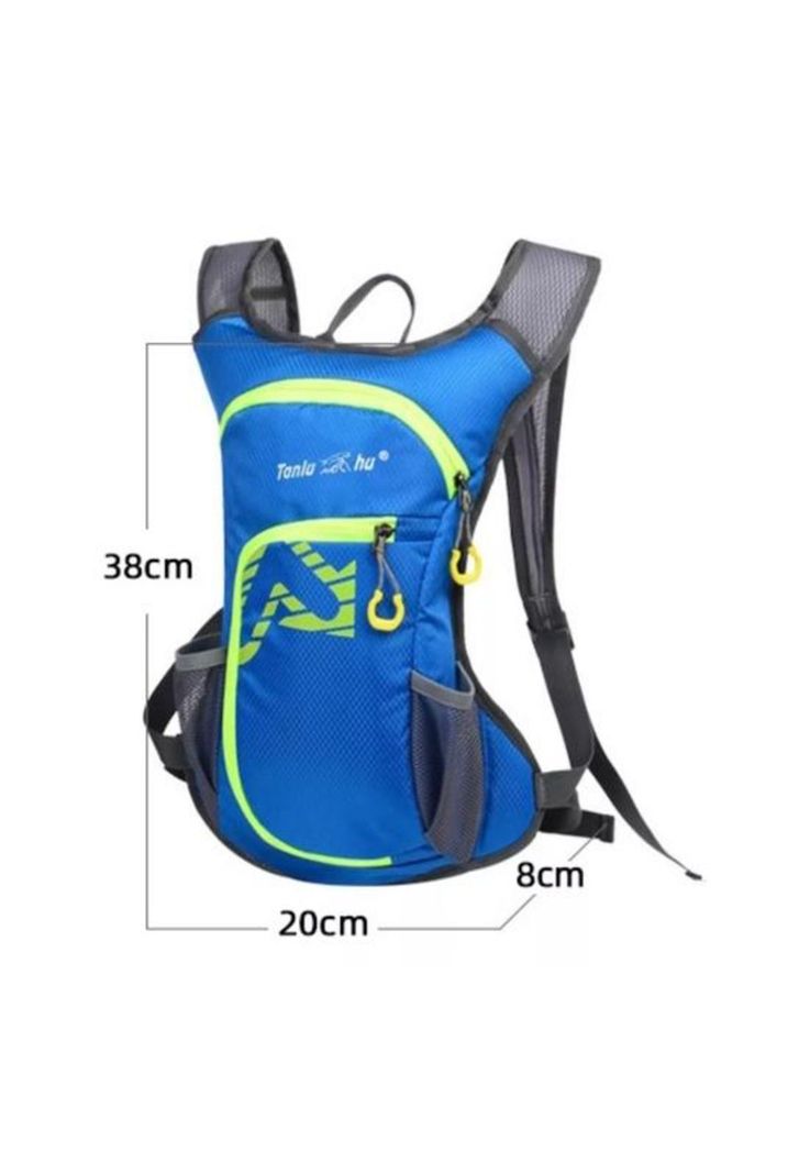 Mochila outdoor trekking + bolsa de agua color azul-3