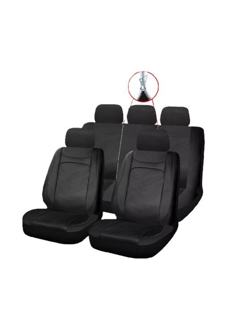 Funda cubre asiento Galanta luxury 4.8mm 18D foam, color negro-1